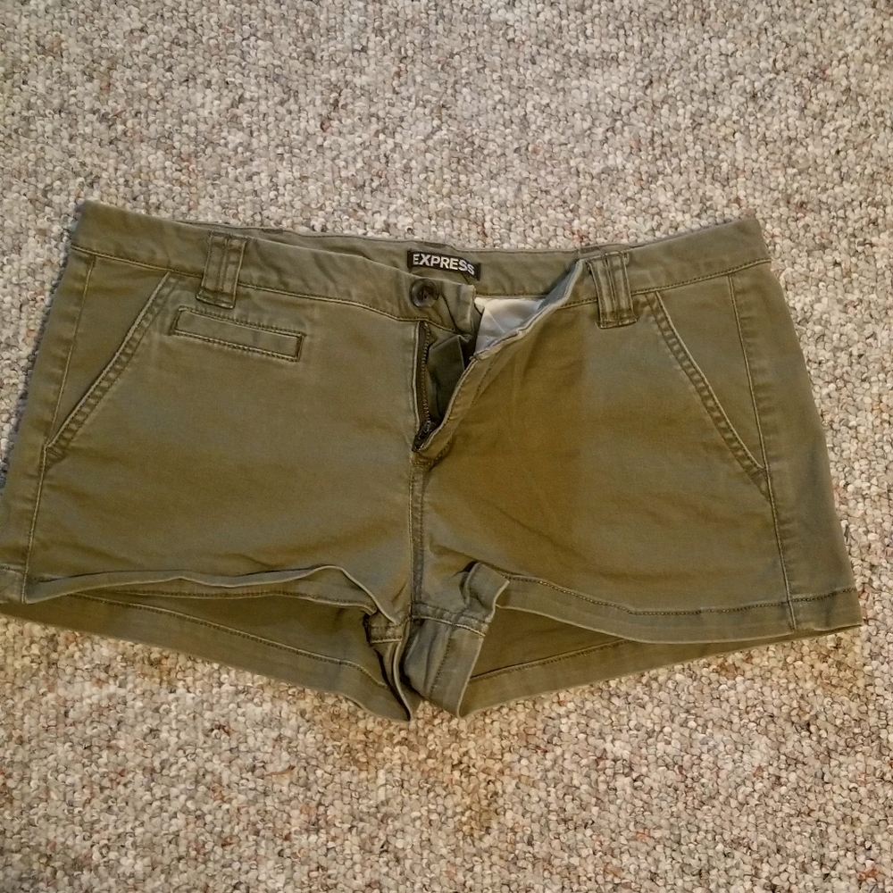 Express Olive shorts
